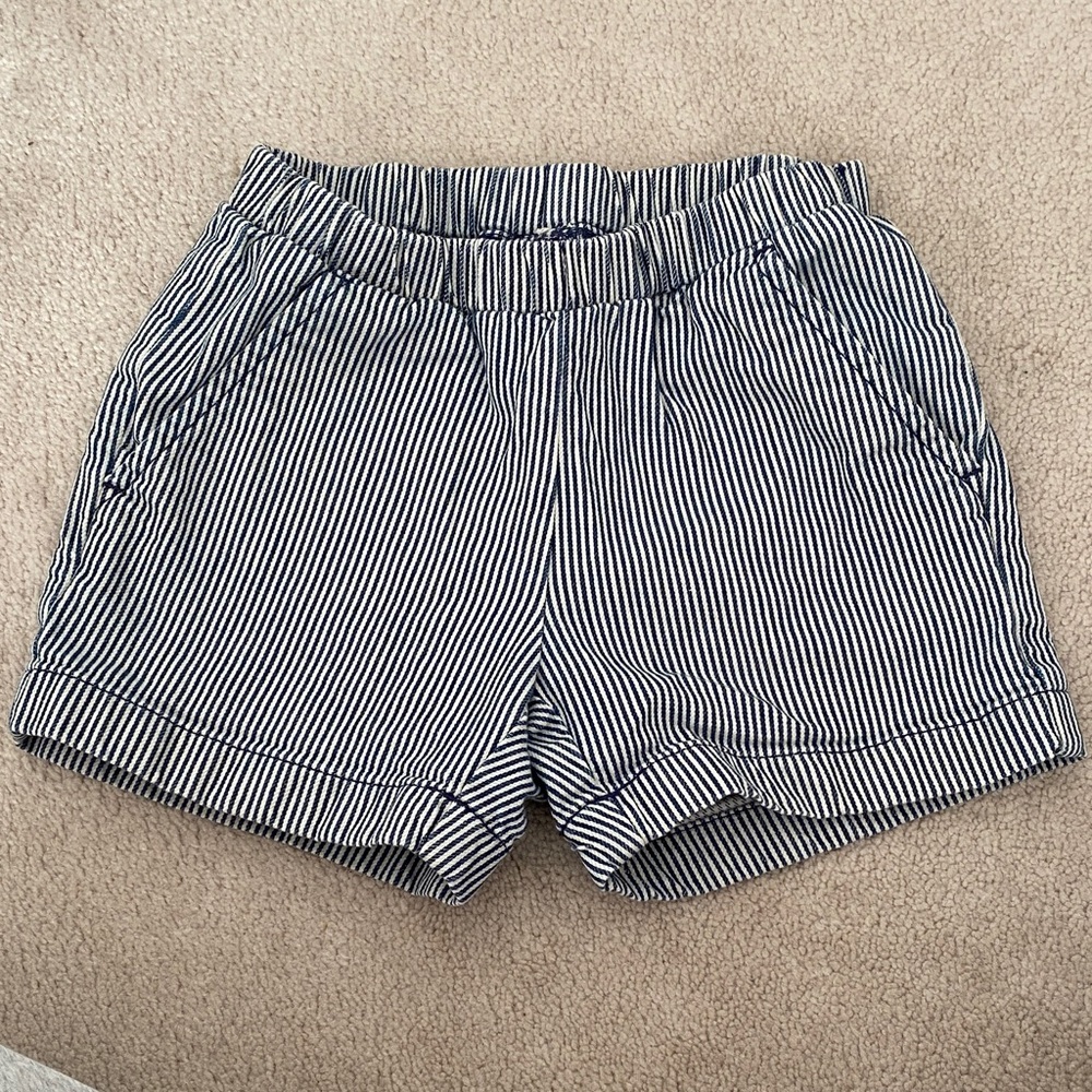 Hannah Andersson 6-7Y Striped blue and White Women's Shorts